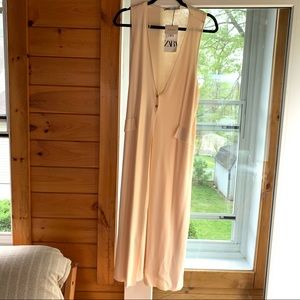 ZARA Cream Maxi Sweater Vest
